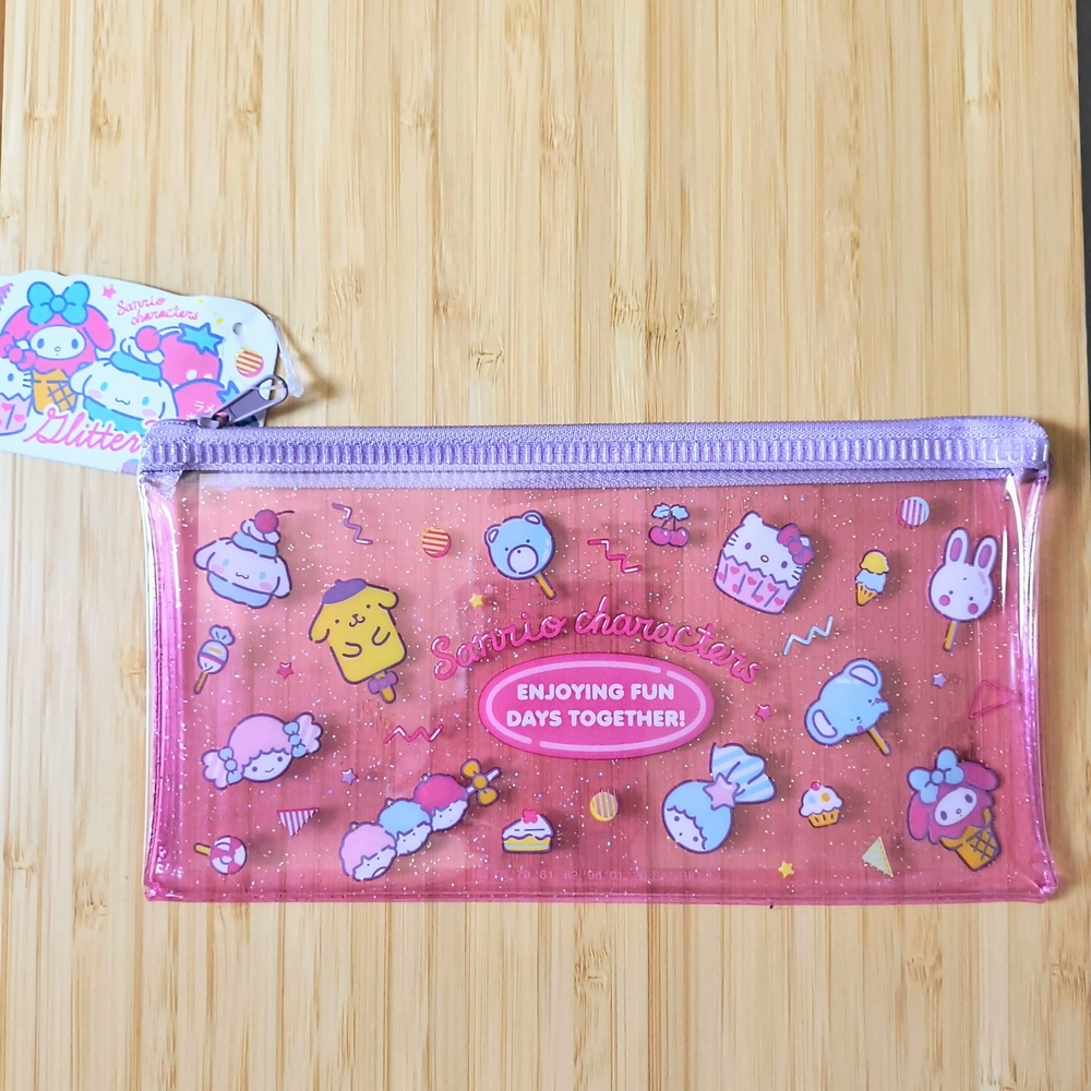 Sanrio Pink and Purple Character Pouch